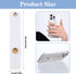 Ymapinc 2Pcs Phone Case Holder Strap, Phone Loops for Back of Phone White Silicone Kickstand Cell Phone Strap Grip