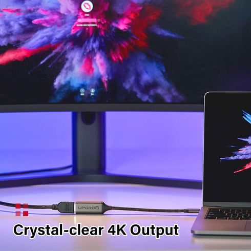 Upgrow USB C to HDMI Adapter 4K@60Hz Cable for MacBook Pro, Air, iPad Pro, Pixelbook, XPS