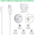 Power Adapter Compatible with Google Nest Cam Outdoor or Indoor, Battery - 6.5ft/2m Weatherproof Outdoor Charger Cable