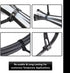 Kable Kontrol Reusable Cable Zip Ties, 8 Inch, 100 Pcs Black, Self-Locking, Adjustable Nylon Plastic Cord Wraps