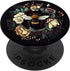 Boho Black Women PopSockets Standard PopGrip Bee Flowers
