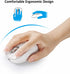 Wireless Bluetooth Mouse - Rechargeable, 4 Way Scrolling, 4 Level 3200 DPI, Quiet Click, 3 Devices for Windows, Linux,