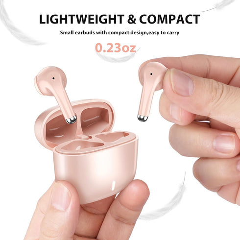 Wireless Earbuds for Samsung S24 Ultra S23 Fe S22+ S21, Bluetooth 5.3 with Mic Touch HiFi Stereo for iPhone 15 Pro