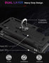 IKAZZ for Galaxy S21 Plus Case, Military Grade Shockproof Heavy Duty with Magnetic Kickstand, Black