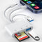 Ardaddyn SD Card Reader 3 in 1 - Lightening to USB Camera Adapter