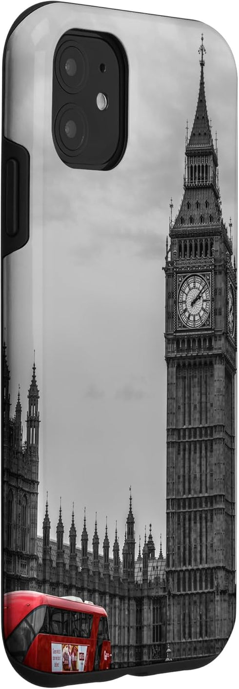 iPhone 11 Case featuring Big Ben London Bus Design