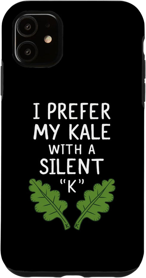 Funny Kale Creations vegetables Healthy Eating Funny I Prefer my Kale with a Silent K Case for iPhone