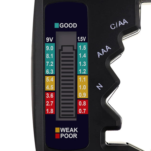 Digital Universal Battery Tester for All Battery C AA AAA D N 9V 6F22 1.5V Button Cell Small Mini Batteries