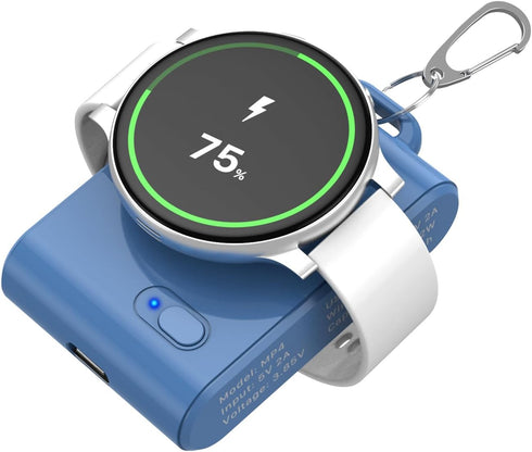 Portable Watch Charger for Samsung, 2000mAh 2-in-1 Magnetic Charger, Travel Wireless Power Bank for Galaxy Watch 6/6