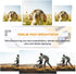 Portable Video Projector, 1080P Full HD Mini Home Theater Projector, 30,000 Hrs LED Lamp Life, Compatible with HDMI/VGA