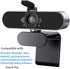 Wennyn 1080P 1080P 360 Webcam HD with Microphone & Privacy Cover, USB Web Cam with Live Streaming HD Video for Mac, PC