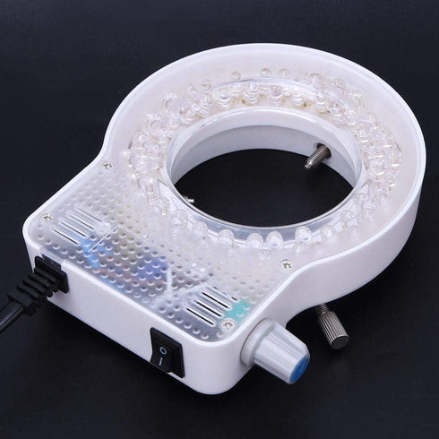 60LED Adjustable Brightness Microscope Ring Light Lamp Illuminator for Stereo Scope Microscope Supplier with Dimmer US