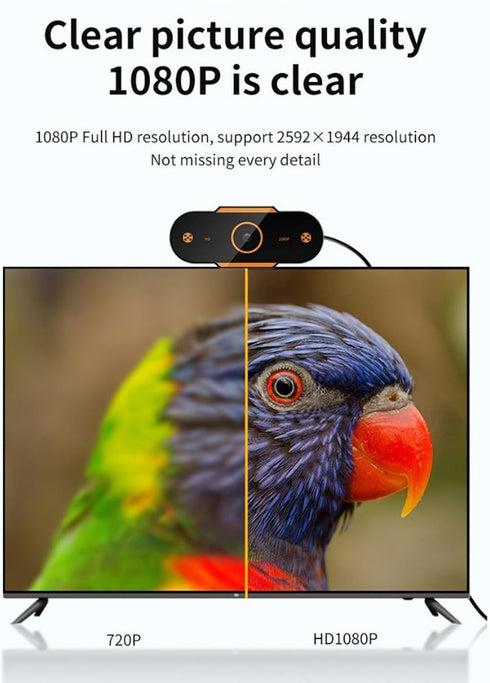Lovskoo 1080p Focus,110 Streaming Camera HD Webcam USB Pc Camera Webcam for Pc Gaming Computer Web Cameras for Desktop
