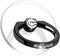 Transparent Phone Ring Holder Grip - EI Sonador Clear Cell Phone Stand Holder, 360° Rotation (2 Black Diamond)