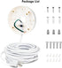 CaGuan 25ft -(2in1 Set) Power Cable and Plug-in Mount for Floodlight Cams Compatible with Floodlight Cam Wired