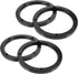 GLEAVI 2 Pairs Plastic Horn Gasket Speaker Spacers, Auto Speaker Adapter Ring Washers for Vehicles