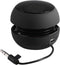 Mini Speaker, Portable Retractable Speaker with USB Charging Cable, 3.5mm Audio Interface, Black, 12