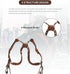 Double Camera Strap, Adjustable Leather Shoulder Strap for Two Cameras (Brown)