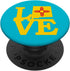 Vintage Retro LOVE NM Design PopSockets Grip and Stand for Phones and Tablets, New Mexico State Zia
