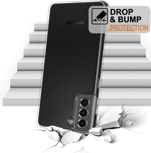 TENOC Samsung Galaxy S21+ Plus 5G Case - Clear Non-Yellowing Protective Bumper Hard Back Cover