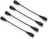 Hisonde 4-Pack UPS Server C14 to C13 Extension Power Cable Cord 1ft/30cm