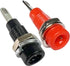 2mm Banana Socket - Red and Black, Solder-Type, Panel Mount for RC Models, 5 Pairs
