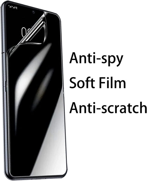 Anti-Spy Inner Screen Protector for Samsung Galaxy Z Flip 4 5G 2022, Privacy Outer Screen Protector Anti-Scratch Film