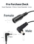 Tonton DC Power Extension Cable 1M - 5.5mm x 2.1mm Right Angle Female to Male Adapter Cord for IP Camera