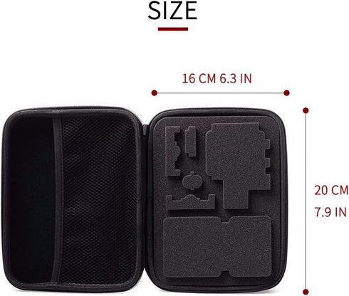 Action Camera Carrying Case Protective Storage Bag - Compatible with Gopro Hero 13 12 11 10 9 8 7/AKASO EK7000