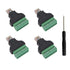 Teansic 4PCS RJ45 Screw Terminal Adapter Block,RJ45 Ethernet Male to 8 Pin Connector