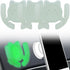 Multi-Surface Holder Car Mount GLOW in The DARK 3 Pack, Compatible for Popsocket Holder Grips, Cute Cat with Adhesive