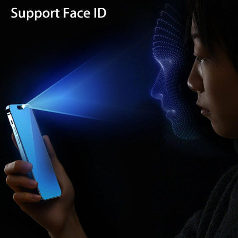 2 Pack Anti-Spy Matte Tempered Glass for iPhone 14 Pro/15 - 6.1" Anti-Glare Privacy Screen Protector, Electroplated