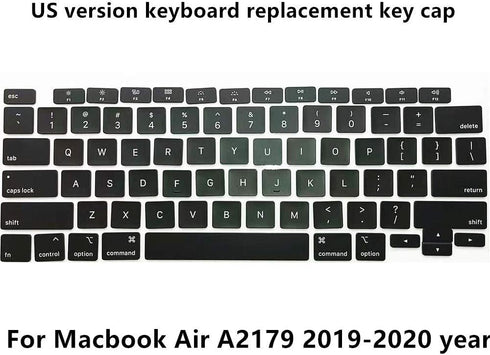 New Replacement Keyboard Keycaps, Full Set of US QWERTY Replacement for MacBook Air 13.3" A2179 2019 2020