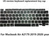 New Replacement Keyboard Keycaps, Full Set of US QWERTY Replacement for MacBook Air 13.3" A2179 2019 2020