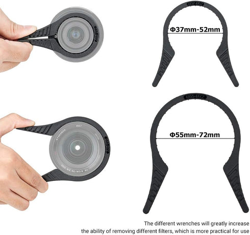 2 Packs Camera Lens Filter Wrench Kit, CPL UV ND Filter Removal Tool Set for Canon Nikon Sony