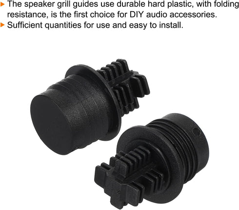 MECCANIXITY Speaker Grill Guides Plastic Ball and Socket Type 12mm Dia for Speaker Parts Accessories (Pack of 4)