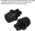 MECCANIXITY Speaker Grill Guides Plastic Ball and Socket Type 12mm Dia for Speaker Parts Accessories (Pack of 4)