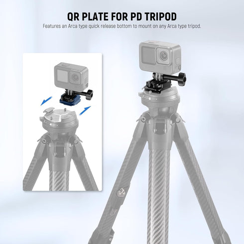 Neewer Backpack Strap Mount Adapter Kit for Peak Design Capture Clip, Quick Release Plate Compatible with Tripod