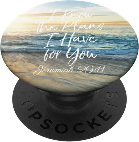 PopSockets Swappable PopGrip - I Know The Plans I Have For You Christian Woman Bible Verse