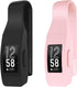 2-Pack Clip Holder Accessory for Fitbit Inspire or Inspire HR, Black + Soft Pink (not for Inspire 2)