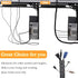 Black Spiral Winding Cable Management Pipe, Flexible Coiled Tube for Office, Computer, and Car (10ft)