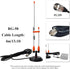 YNIBST 2m/70cm W/3.5-inch 13ft. RG-58 PL259 Dual Band Vehicle Car Mobile Antenna Magnetic Mount Connector, for BTECH