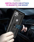 Moto One 5G Ace Case with HD Screen Protector, Military Grade, Ring Car Mount Kickstand, Shockproof Protective Case