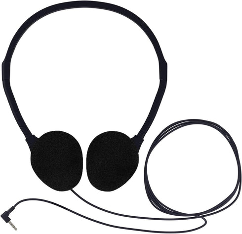 Maeline On-Ear Headphones with 3.5 mm Headphone Plug - 1 Pack - Black