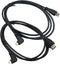 Seadream 2 Pack Angled Micro HDMI to HDMI Cable, 5Feet 90 Degree Male to Male Cable (Left and Right)