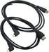 Seadream 2 Pack Angled Micro HDMI to HDMI Cable, 5Feet 90 Degree Male to Male Cable (Left and Right)