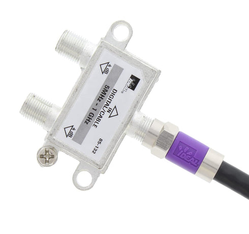 IDEAL Electrical 85-079 TLC RG-6 Quad F Tool-Less Compression Connector, 4 Connectors for Cable Installations