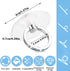 4Pcs Transparent Bling Phone Finger Ring Holder with Rhinestones, 360° Rotation Grip Kickstand for Phones Tablets