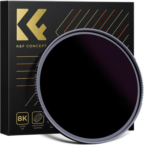 K&F Concept 49mm ND100000 ND Camera Lens Filter, 16.6-Stops Fixed Neutral Density Filter with Multi-Layer Coatings