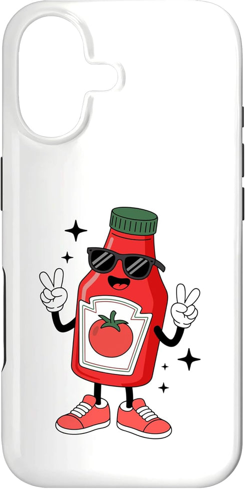 Funny Ketchup Themed Lover tee Funny Cute Ketchup Character Ketchup Lover for Kids Case for iPhone 17